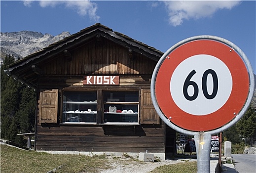 限速标识,摊亭,瑞士