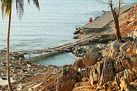 破损,道路,暂时,修理,印度洋,地震,海啸,2004年,省,印度尼西亚