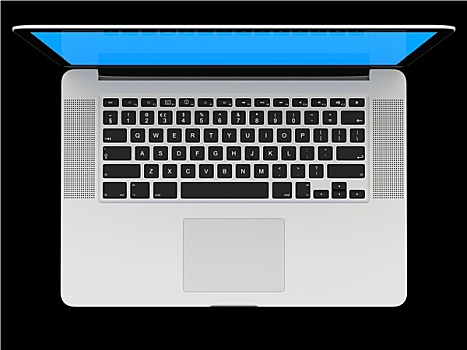 笔记本电脑,白色,显示屏