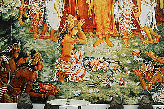 斯里兰卡,科伦坡,佛教寺庙