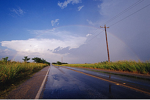 乡间小路,彩虹,达拉斯,德克萨斯,美国