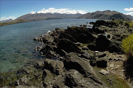 岩石构造,海岸,新西兰