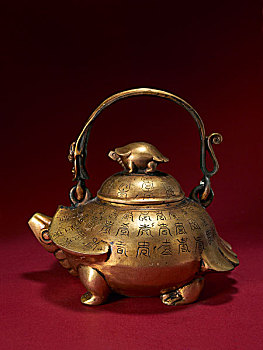 老式,中国,茶壶