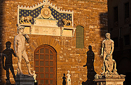 复制,大卫像,雕塑,韦奇奥宫,市政广场,佛罗伦萨,托斯卡纳,意大利