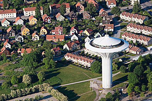 水塔,住宅区,瑞典