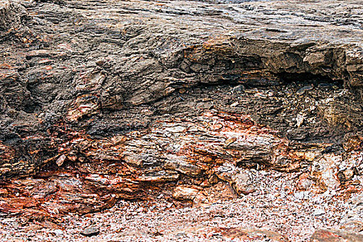 层次,火山岩,粘土,冰岛,自然
