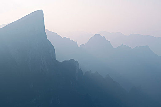 雾状,山景,风景,山,国家公园,张家界,湖南,中国,亚洲