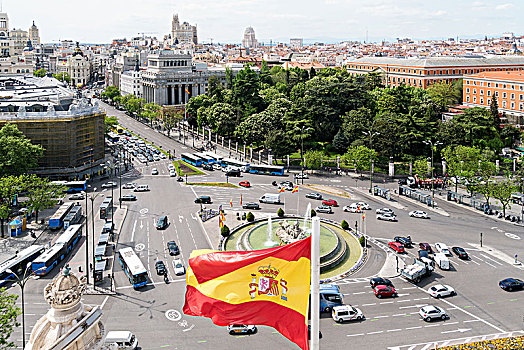 马德里,广场,交通,连通