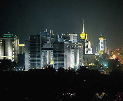 北京,城市,夜晚