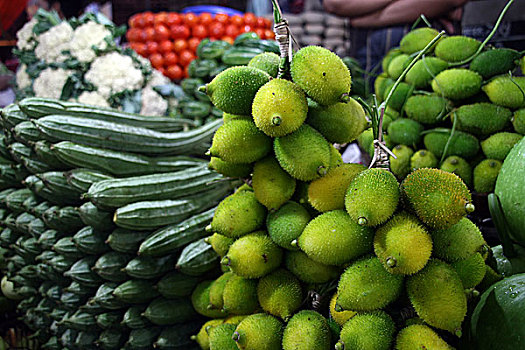 蔬菜,厨房,市场,孟加拉,五月