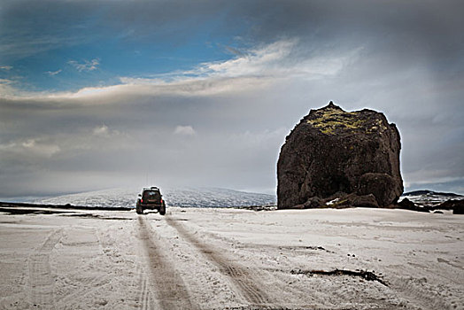 吉普车,驾驶,冰岛