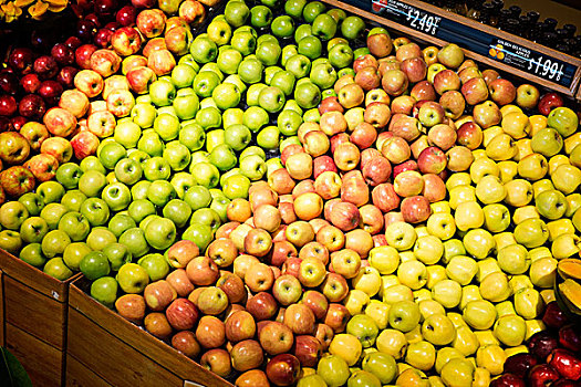 苹果,展示,超市,宾夕法尼亚,美国
