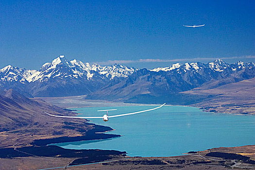 普卡基湖,奥拉基,库克山,麦肯齐山区,南岛,新西兰