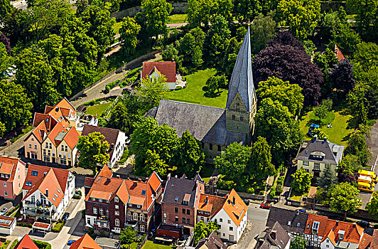 教堂,圣托马斯,斜塔,北莱茵威斯特伐利亚,德国