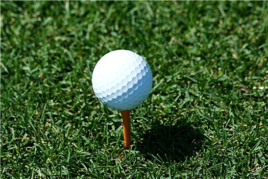 白色,高尔夫球,橙色,球座