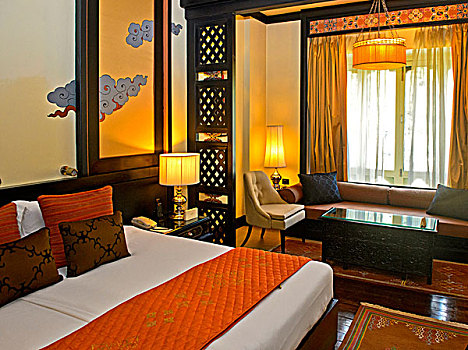 房间,泰姬陵,酒店,廷布,不丹,亚洲