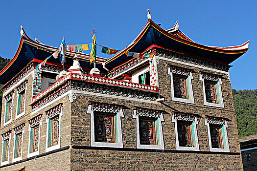 藏式房子图片