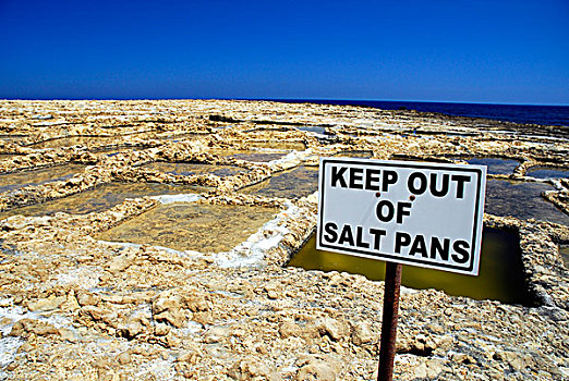 标识,室外,盐,岩石,海岸,戈佐,岛屿,马耳他,地中海,欧洲
