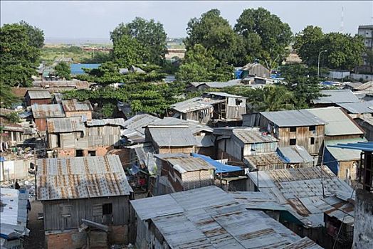 贫民窟,区域,柬埔寨