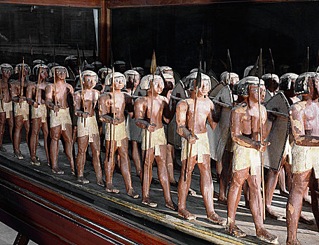 木质,模型,军队,埃及,军人,盾