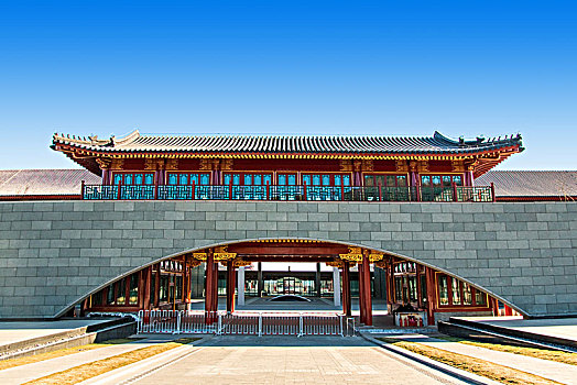 北京怀柔雁栖湖廊桥拱门