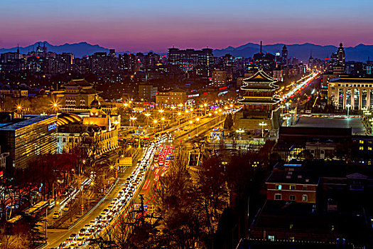 北京正阳门夜景