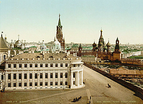 沙皇,莫斯科,克里姆林宫,俄罗斯,19世纪90年代,艺术家,未知
