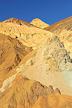 侵蚀,石头,变色,矿物质,晚间,亮光,死亡谷国家公园,莫哈维沙漠,加利福尼亚,美国