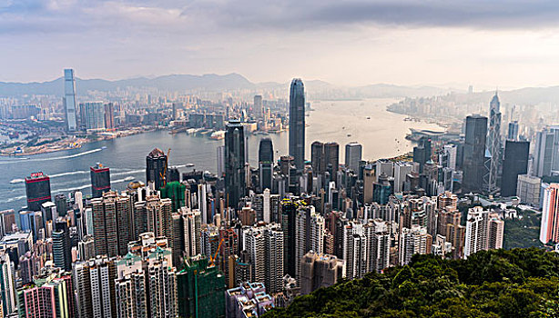 高視角看香港城市景觀