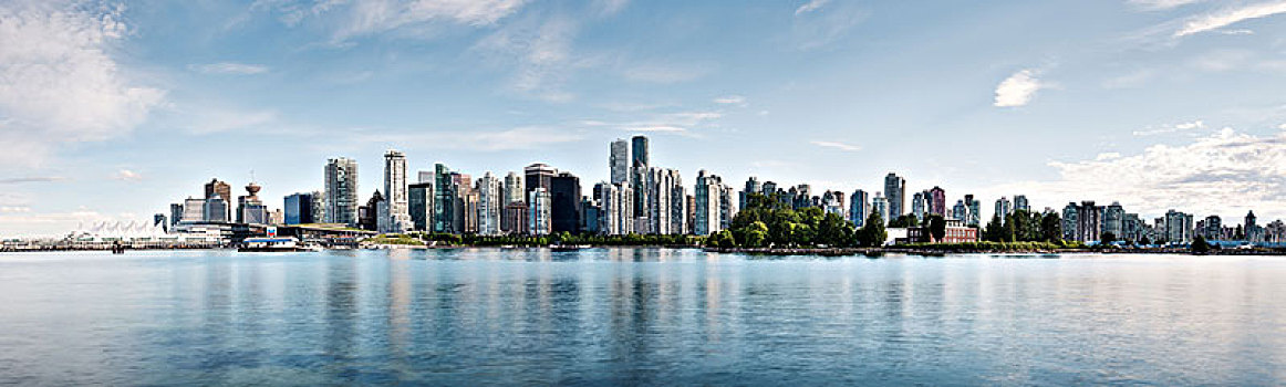 城市,全景,温哥华,不列颠哥伦比亚省,加拿大