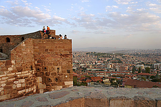 安卡拉,古城堡山看安卡拉城