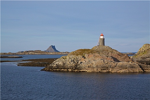 灯塔,挪威,海岸
