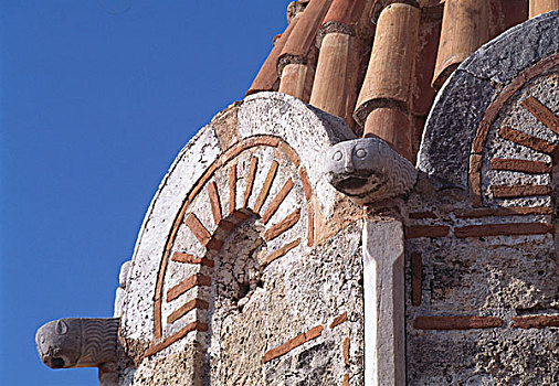 教堂,伯罗奔尼撒半岛,石头,滴水兽