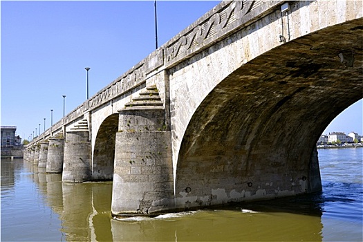 桥,索米尔,法国