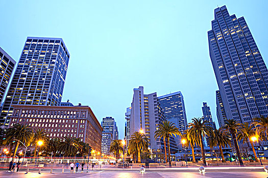 市区,建筑,风景,恩巴卡德罗,旧金山,加利福尼亚,美国