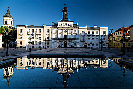 欧洲,波兰,喷泉,市政厅,市场