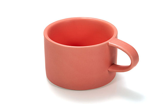 粉红色咖啡杯
