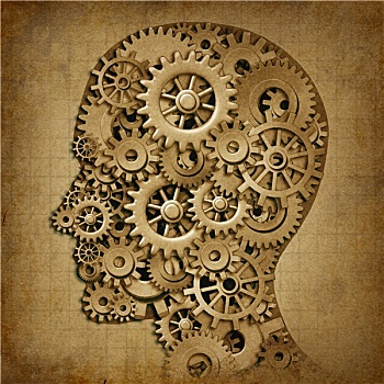 大脑,智慧,低劣,机器,医疗,象征