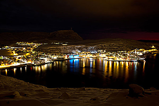 哈默菲斯特,挪威,冬天