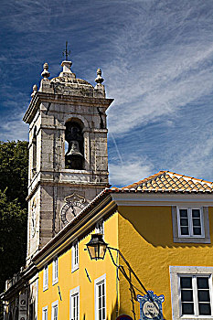 教堂钟,塔,辛特拉,葡萄牙