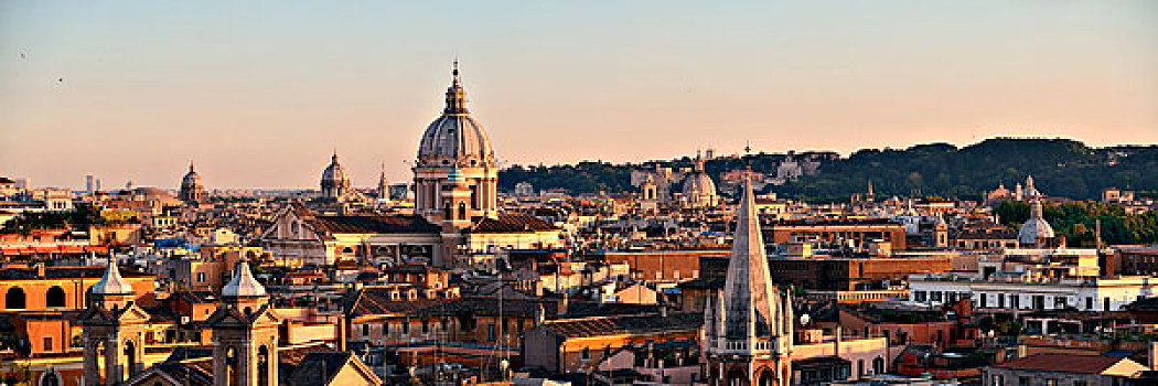 罗马,屋顶,风景