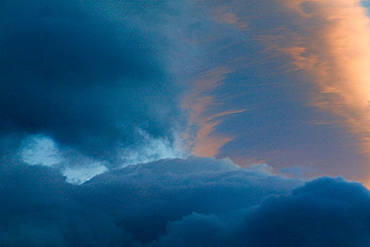 云,空中,巴塔哥尼亚,阿根廷