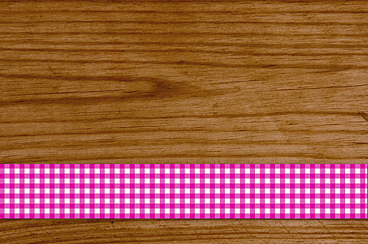 褐色,木板,粉色,白色,桌布