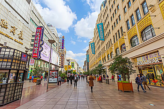 上海,南京路,商业街