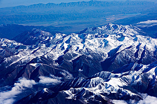 雪山,群山,山脉,高原