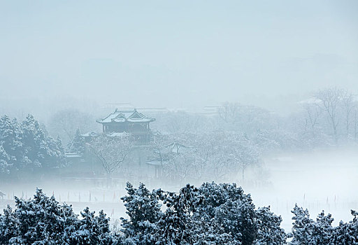 雪后颐和园