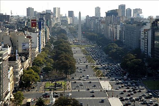 忙碌,道路,布宜诺斯艾利斯,阿根廷,南美