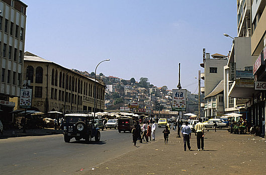马达加斯加,塔那那利佛,市区,街景