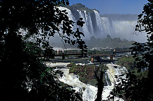 巴西,伊瓜苏,国家公园,圣马利亚,瀑布