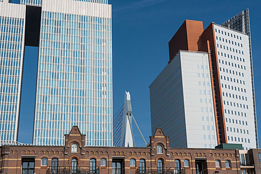 荷兰鹿特丹市中心现代建筑